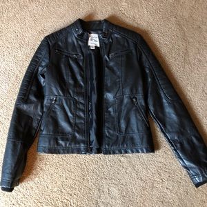 Faux Leather Jacket